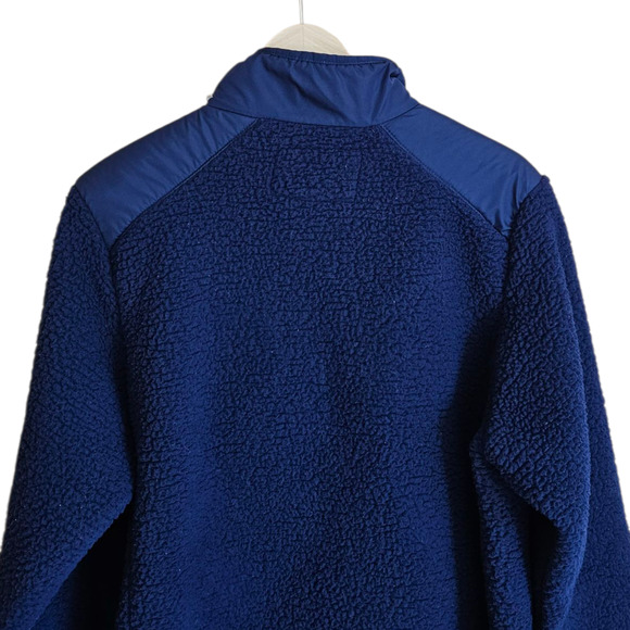 Lands’ End Berber Fleece Jacket Full Zip Navy Women’s Size 1X - Picture 7 of 7